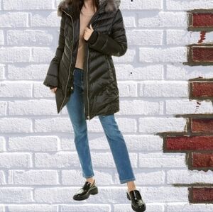 Michael Kors charcoal Down Puffer coat sz XS S NWT MSRP $229